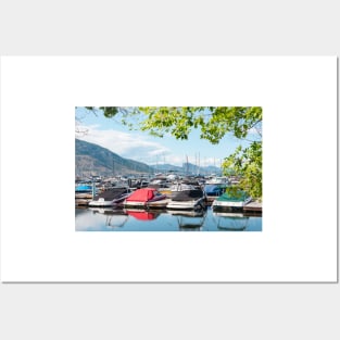 Penticton Marina and Yacht Club Summertime View Posters and Art